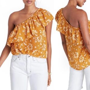 Madewell One Shoulder Silk Tank